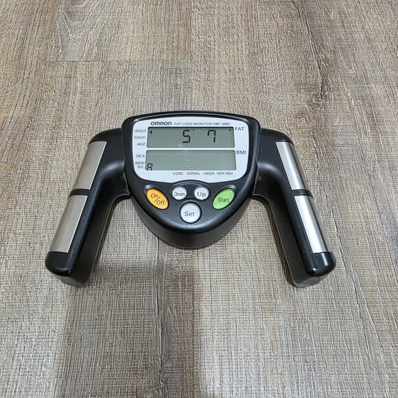 Omron Fat Loss Monitor HBF-306CN Handheld Body Fat Analyzer – Tested, Works - Picture 11 of 16